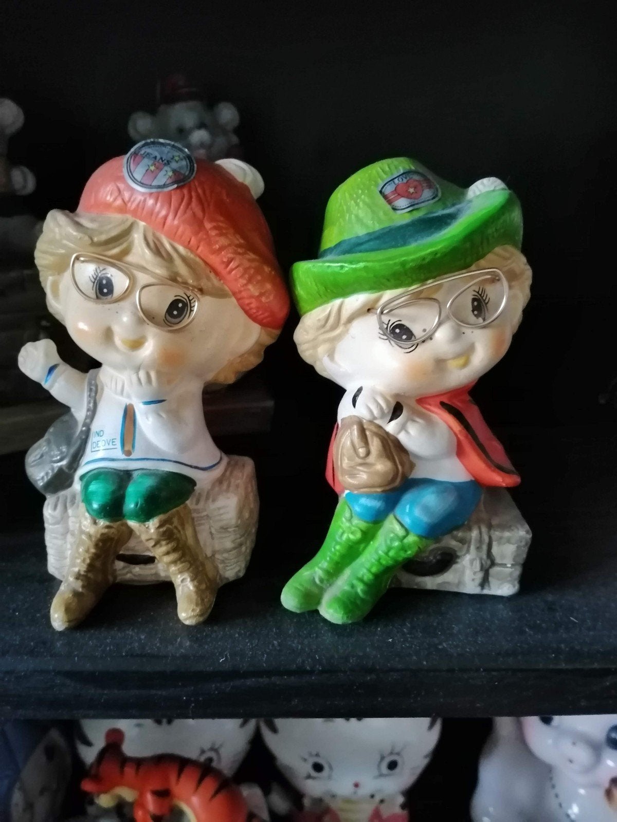 2 meisjes spaarpotten, Ophalen of Verzenden, Steen, Aardewerk of Keramiek, Overige thema's