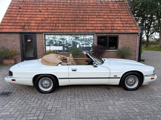 Jaguar XJS Convertible, 4 Liter, Auto's, Beige, Wit, Leder, Particulier