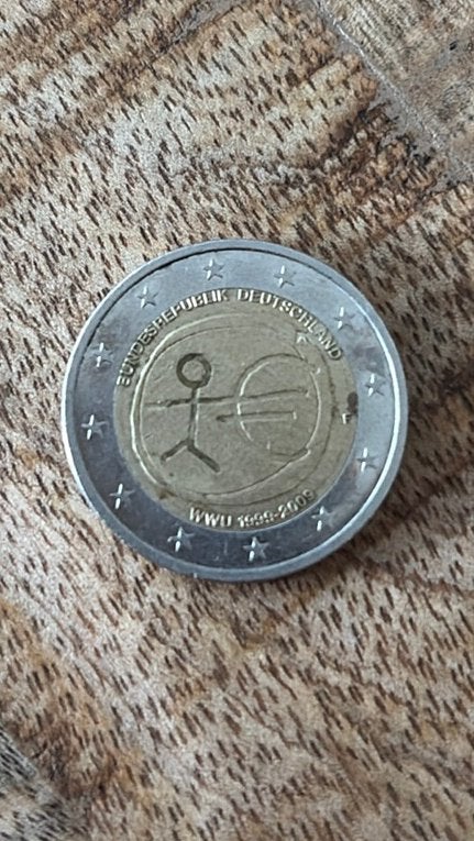 “Stickman” €2 munt, Ophalen, Duitsland, 2 euro