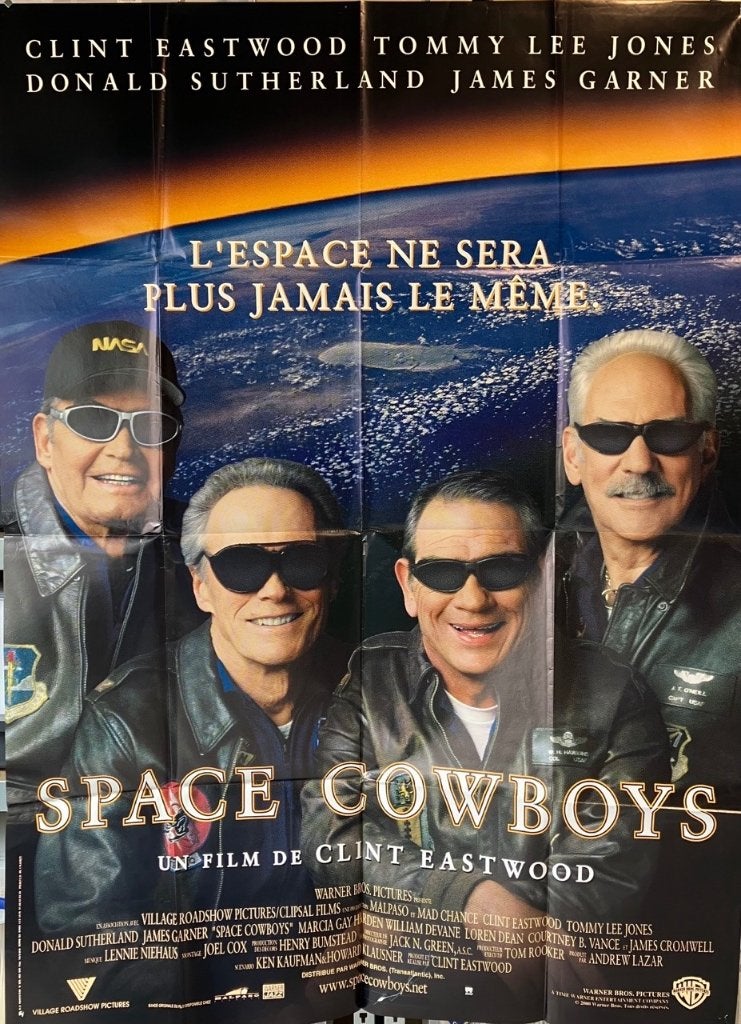 Space Cowboys (2000) - Clint Eastwood - Originele filmposter, Ophalen of Verzenden, Zo goed als nieuw, A1 t/m A3, Film en Tv