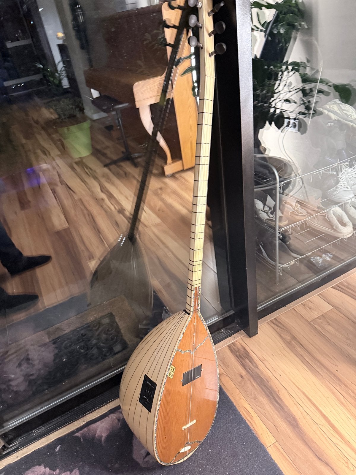 Sönmez Müzik uzun sap Saz / Bozlak / Fishman, Muziek en Instrumenten, Ophalen, Zo goed als nieuw, Luit, Saz of Bouzouki