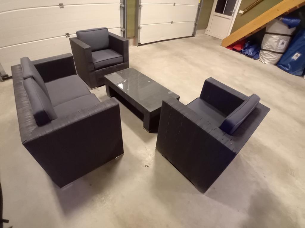 Loungeset, Ophalen, 4 zitplaatsen, Gebruikt, Textileen