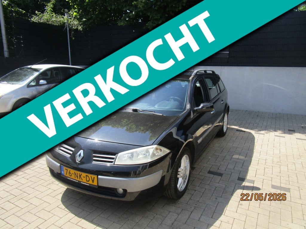 Renault Mégane Grand Tour 2.0-16V Expression Comfort +Airco, 135 pk, Gebruikt, 4 cilinders, Zwart