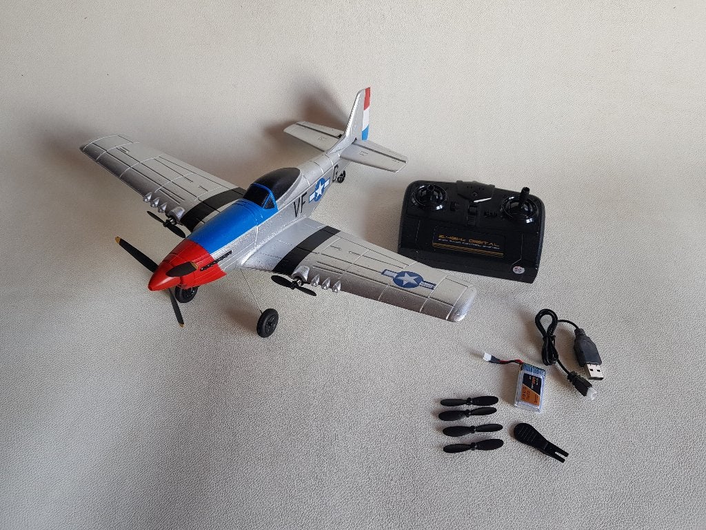 radiografisch bestuurbaar Vliegtuig P51 Mustang WW2 drone, Ophalen of Verzenden, Nieuw, Elektro, RTF (Ready to Fly)
