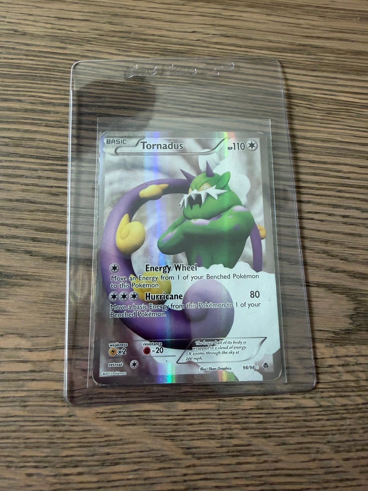 Pokémon Kaart Tornadus Holo 98/98 BW Emerging Powers MP, Ophalen of Verzenden, Zo goed als nieuw, Losse kaart, Foil
