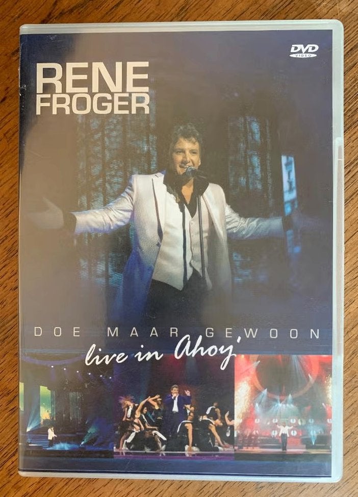 DVD René Froger; Doe maar gewoon; live in Ahoy, Alle leeftijden, Ophalen of Verzenden, Zo goed als nieuw
