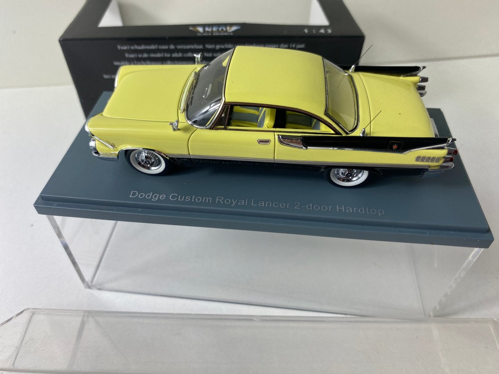 1:43 dodge custom royal lancer 1959-in OVP-NEO SCALE, Ophalen of Verzenden, Nieuw, Auto, Overige merken