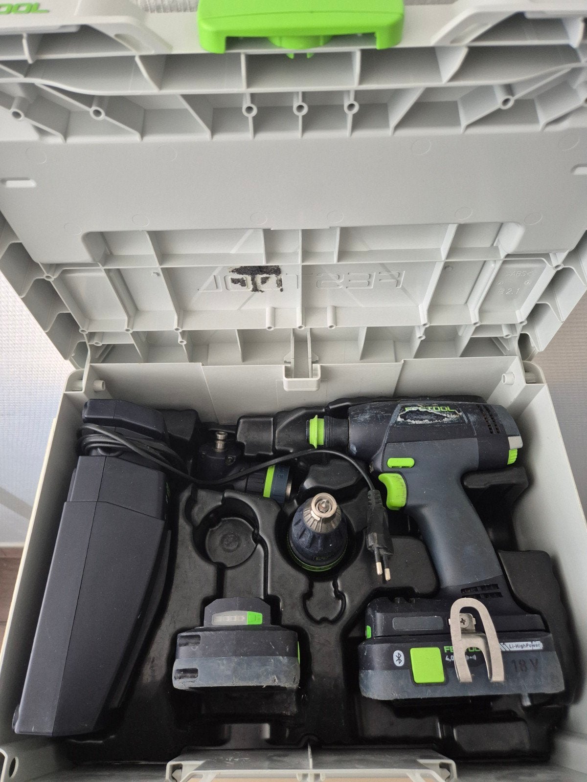 Festool t18+3 boormachine met accu's, Ophalen of Verzenden, Boormachine