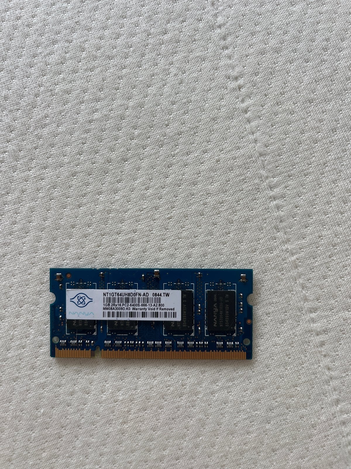 Nanya 1GB DDR2 RAM Geheugenmodule voor Laptop, Verzenden, DDR2, Laptop, Gebruikt