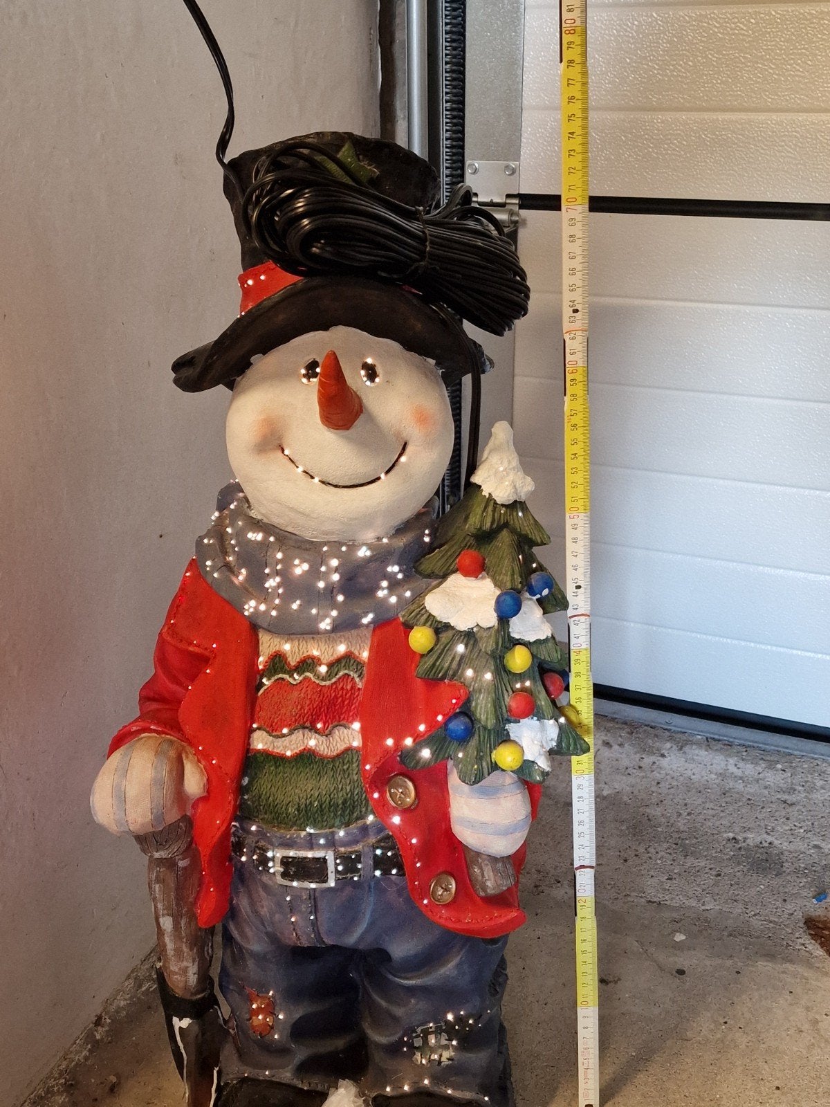 kerst kleurveranderende sneeuwpop, Diversen, Ophalen, Gebruikt