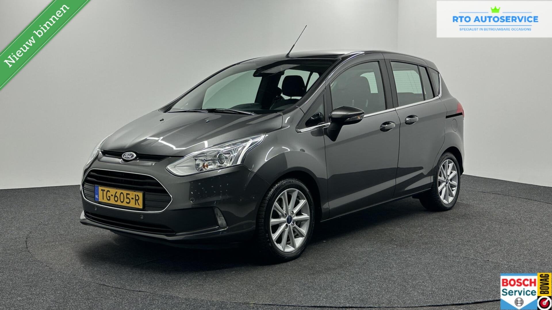 Ford B-Max 1.0 EcoBoost Titanium TREKHAAK LM ECC CRUISE 7400, Auto's, Voorwielaandrijving, Gebruikt, Met garantie (alle), Origineel Nederlands