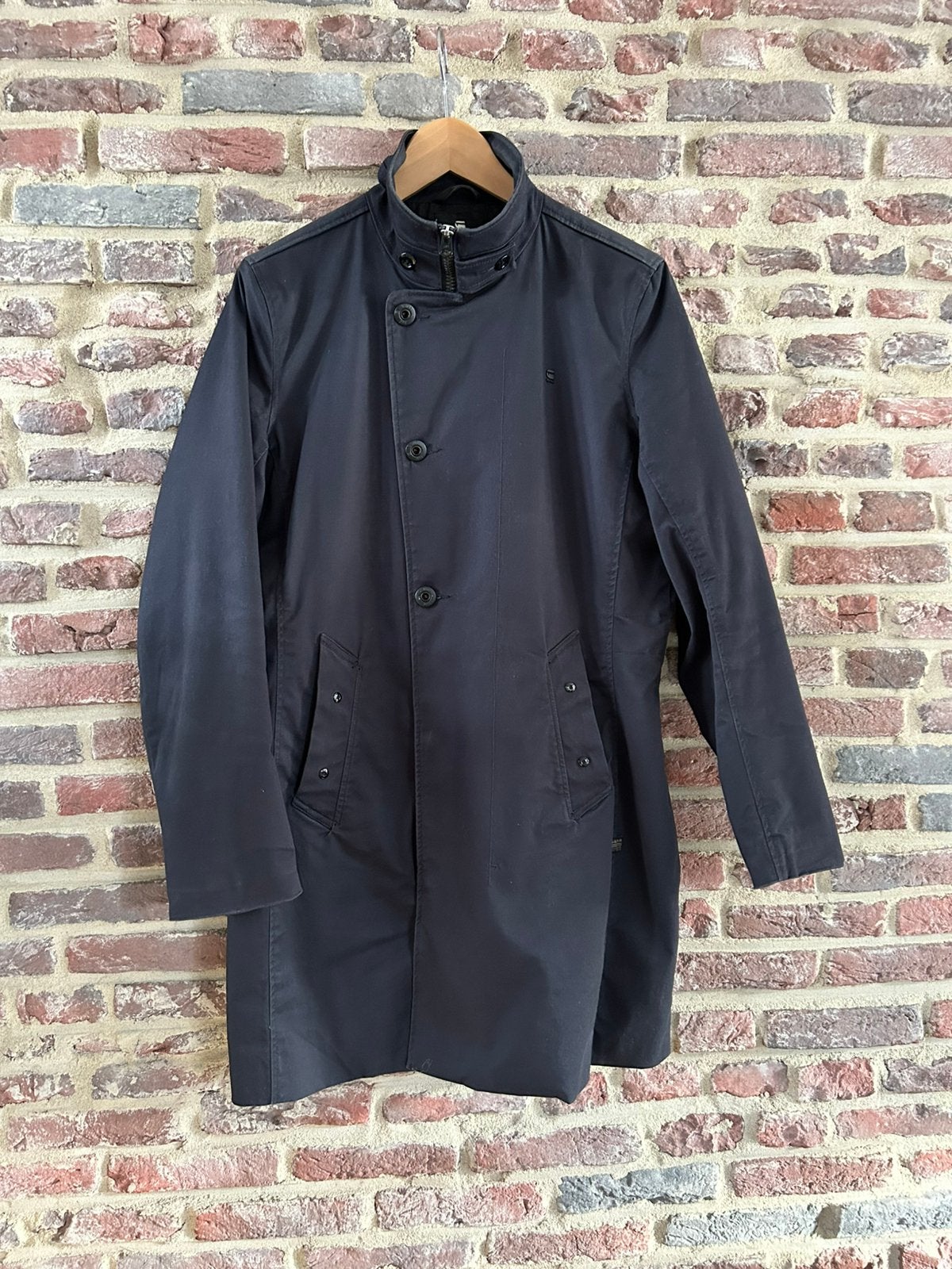 Jas G-Star maat L, Kleding | Heren, Ophalen of Verzenden, Zo goed als nieuw, Blauw