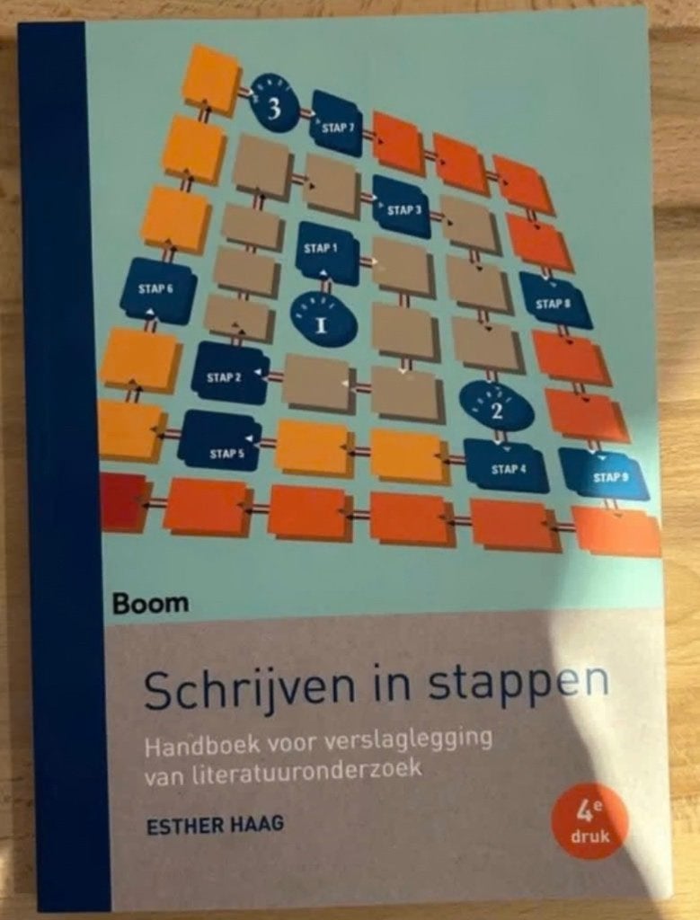 Boek; Schrijven in stappen 9789462365025, Ophalen of Verzenden, Alpha, Zo goed als nieuw, HBO