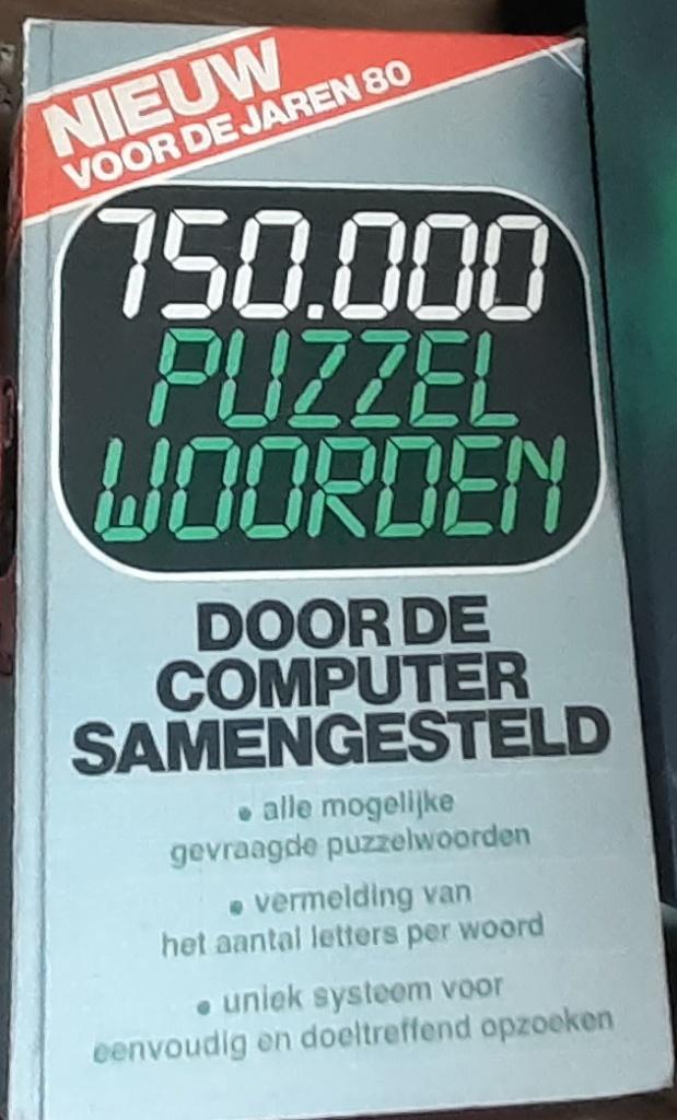 750.000 PUZZEL WOORDEN - COMPUTER SAMENGESTELD €2, Hobby en Vrije tijd, Ophalen of Verzenden, Minder dan 500 stukjes, Gebruikt