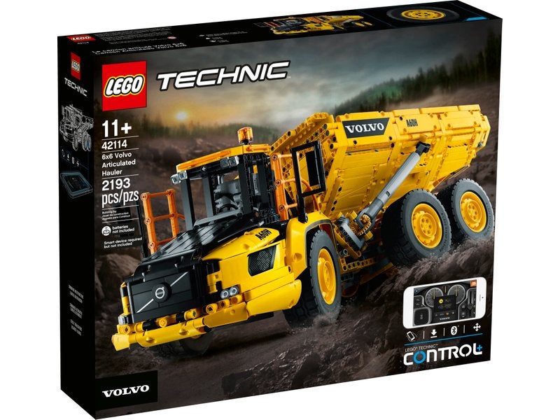 42114 LEGO Technic 6x6 Volvo Articulated Hauler, Lego, Nieuw, Ophalen of Verzenden, Technic
