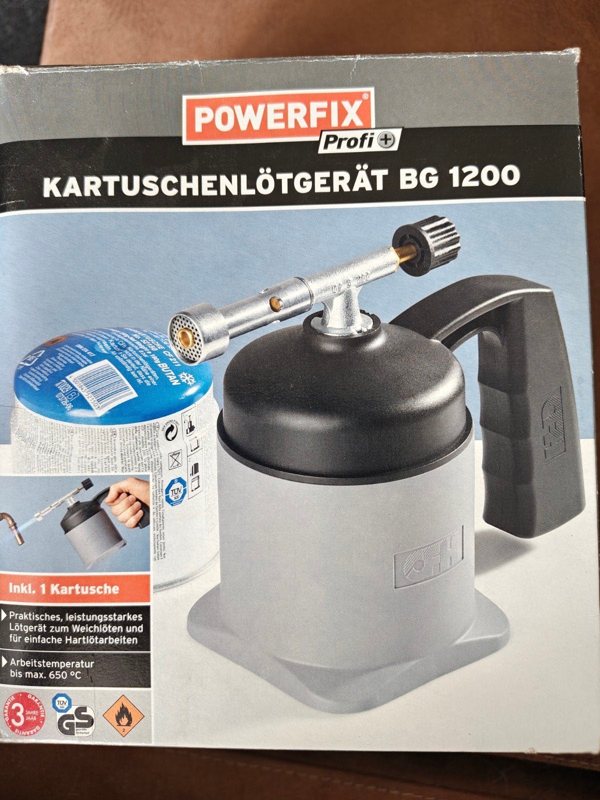 POWERFIX Profi Kartuschenlötgerät BG 1200 gasbrander, Ophalen, Nieuw, Overige typen, Overige merken