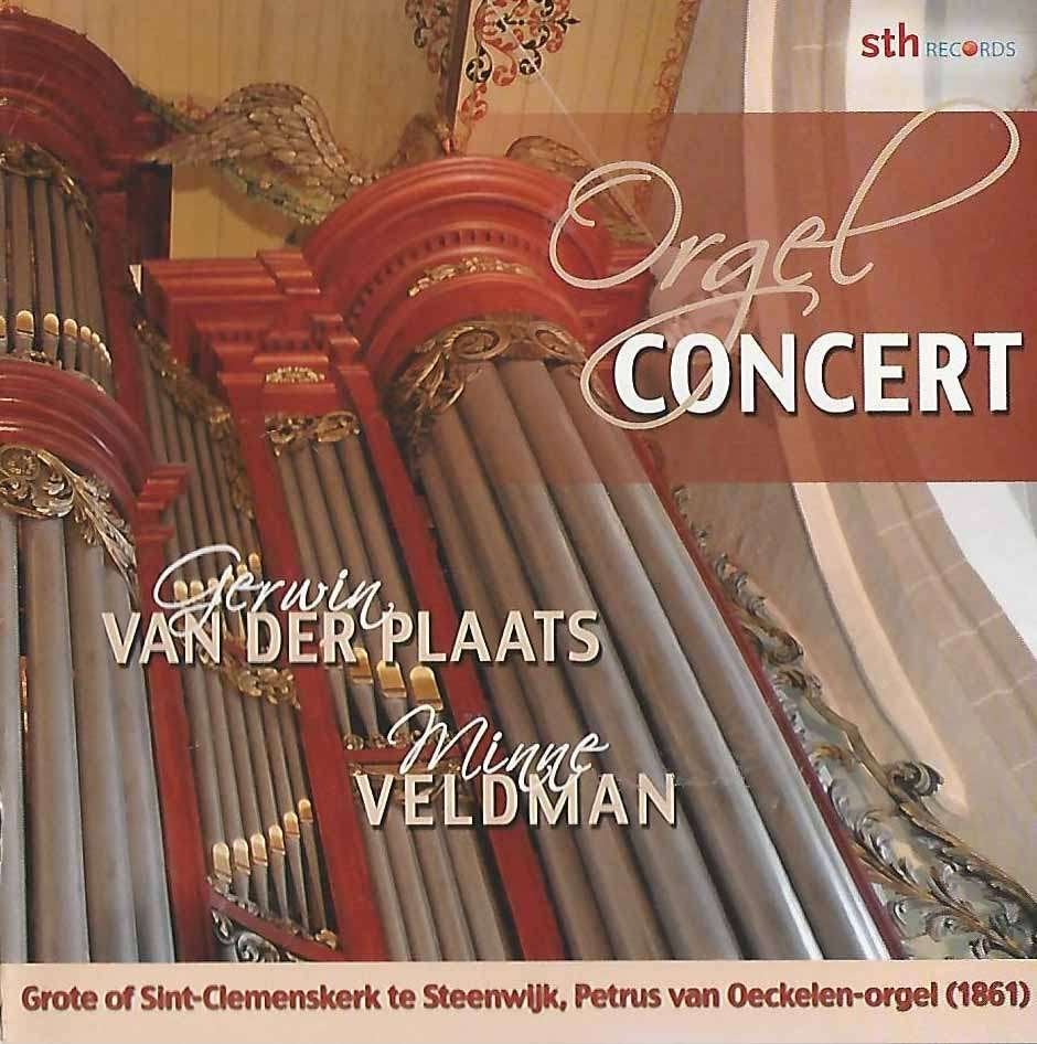 OrgelCD: Orgelconcert. Gerwin vd Plaats en Minne Veldman, Ophalen of Verzenden, Zo goed als nieuw, Instrumentaal, Orgel