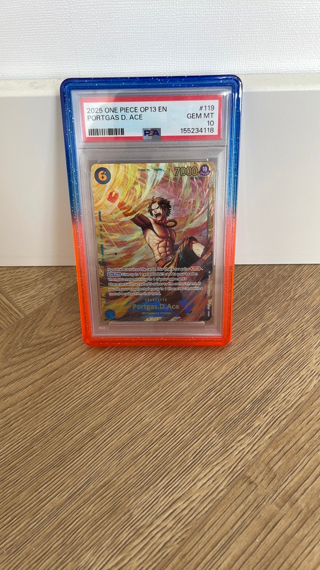 Psa 10 portgas D Ace #119, Ophalen of Verzenden, Zo goed als nieuw