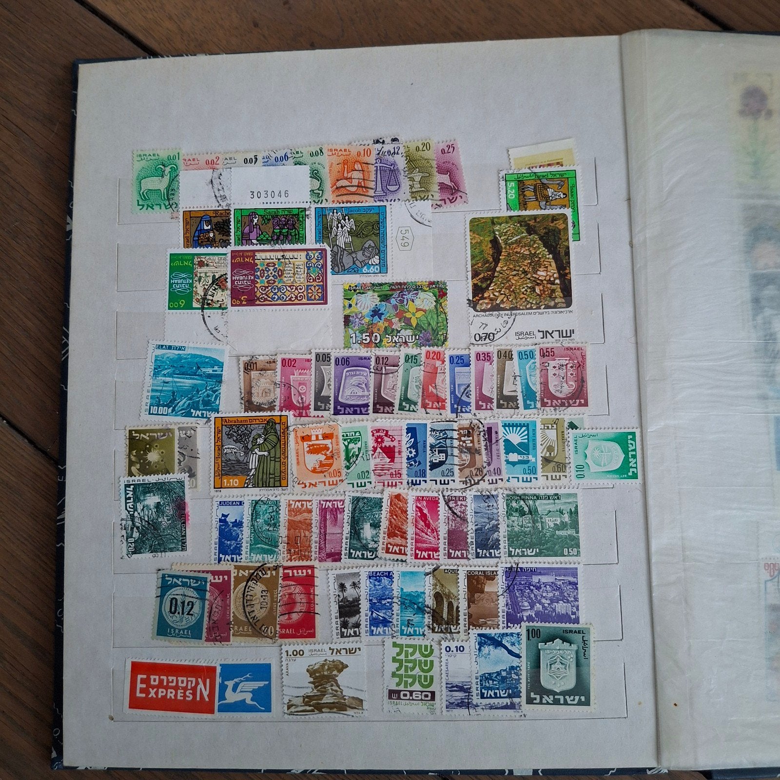 Kleine startverzameling postzegels Israël, Ophalen of Verzenden, Buitenland