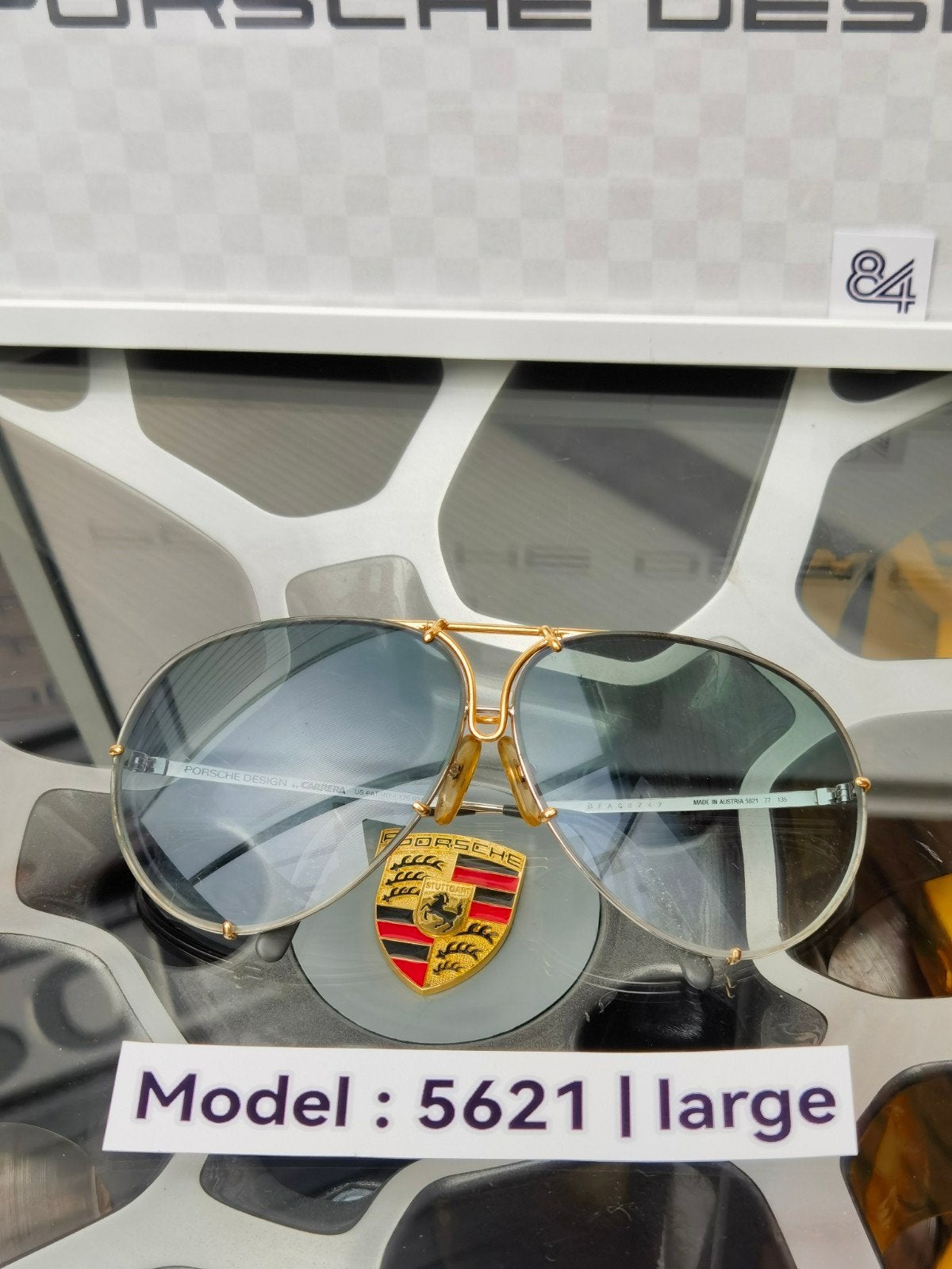 84- Origineel porsche design vintage piloten zonnebril by ca, Zonnebril, Carrera, Ophalen of Verzenden, Zo goed als nieuw