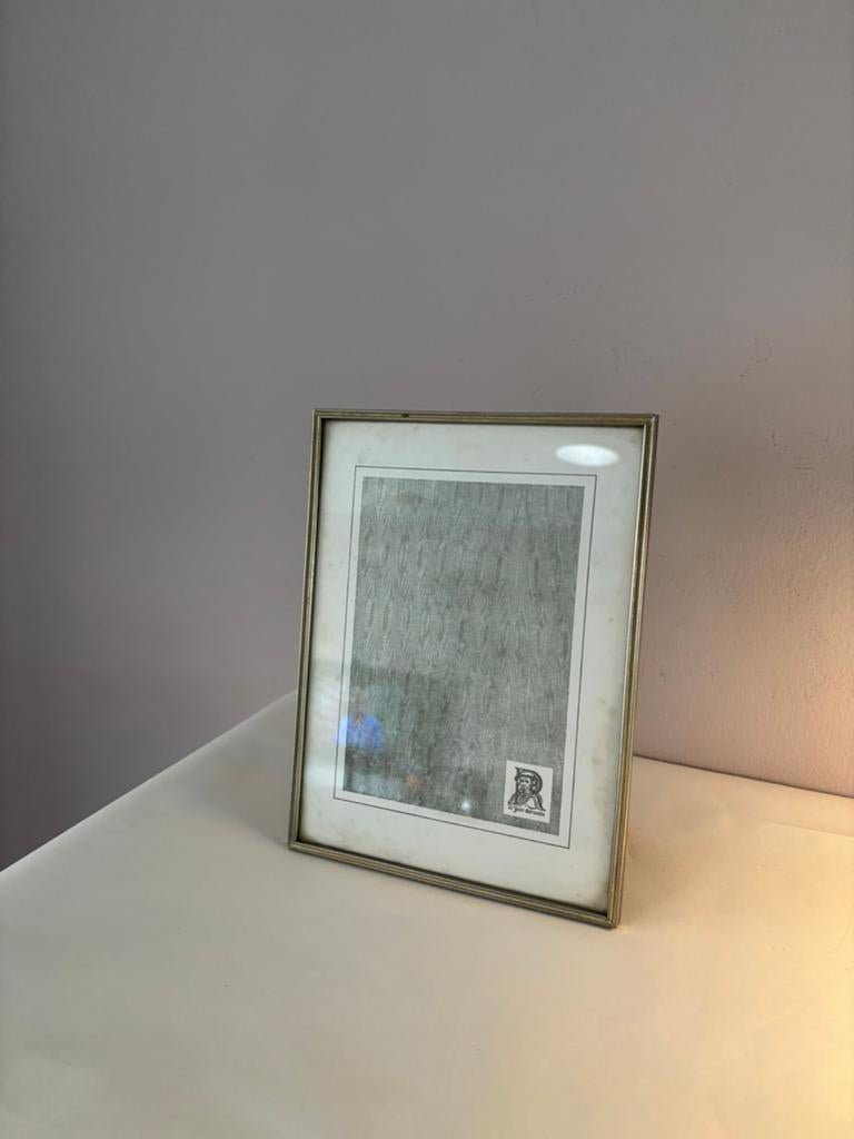 Vintafe 60s verzilverde fotolijst 23 x 18 cm, *, Gebruikt, Verzenden, *