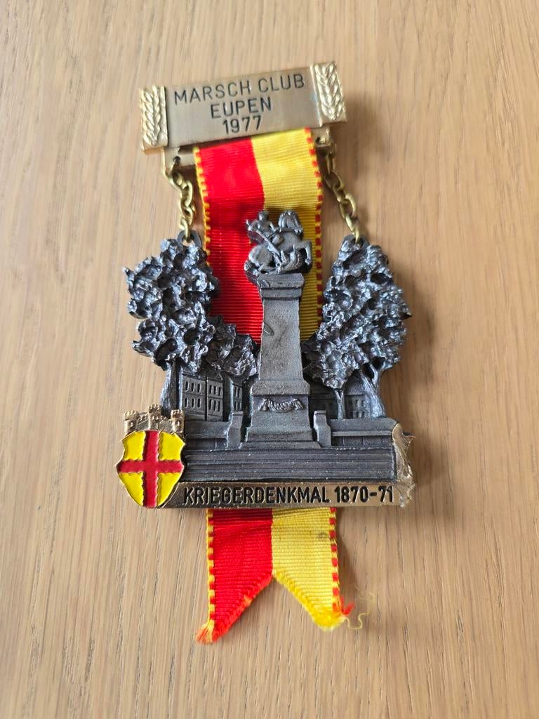 Dit is een herinneringsmedaille van de 'Marsch Club Eupen' u, Verzamelen, Militaria | Algemeen, Ophalen of Verzenden, Landmacht