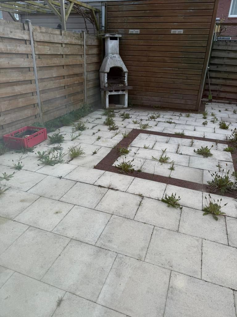 tegels GRATIS AFHALEN INCL BBQ, Ophalen of Verzenden, Zo goed als nieuw, Beton, Terrastegels