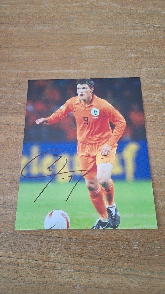 Foto 20x25 cm met handtekening; Klaas Jan Huntelaar # Ajax, Verzamelen, Ophalen of Verzenden, Nieuw, Ajax, Overige typen