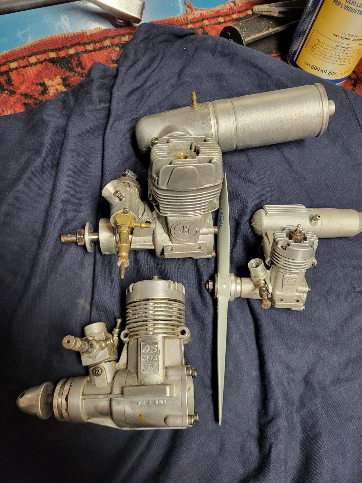 3 brandstofmotoren/nitro /methanol, Ophalen of Verzenden, Gebruikt, Nitro