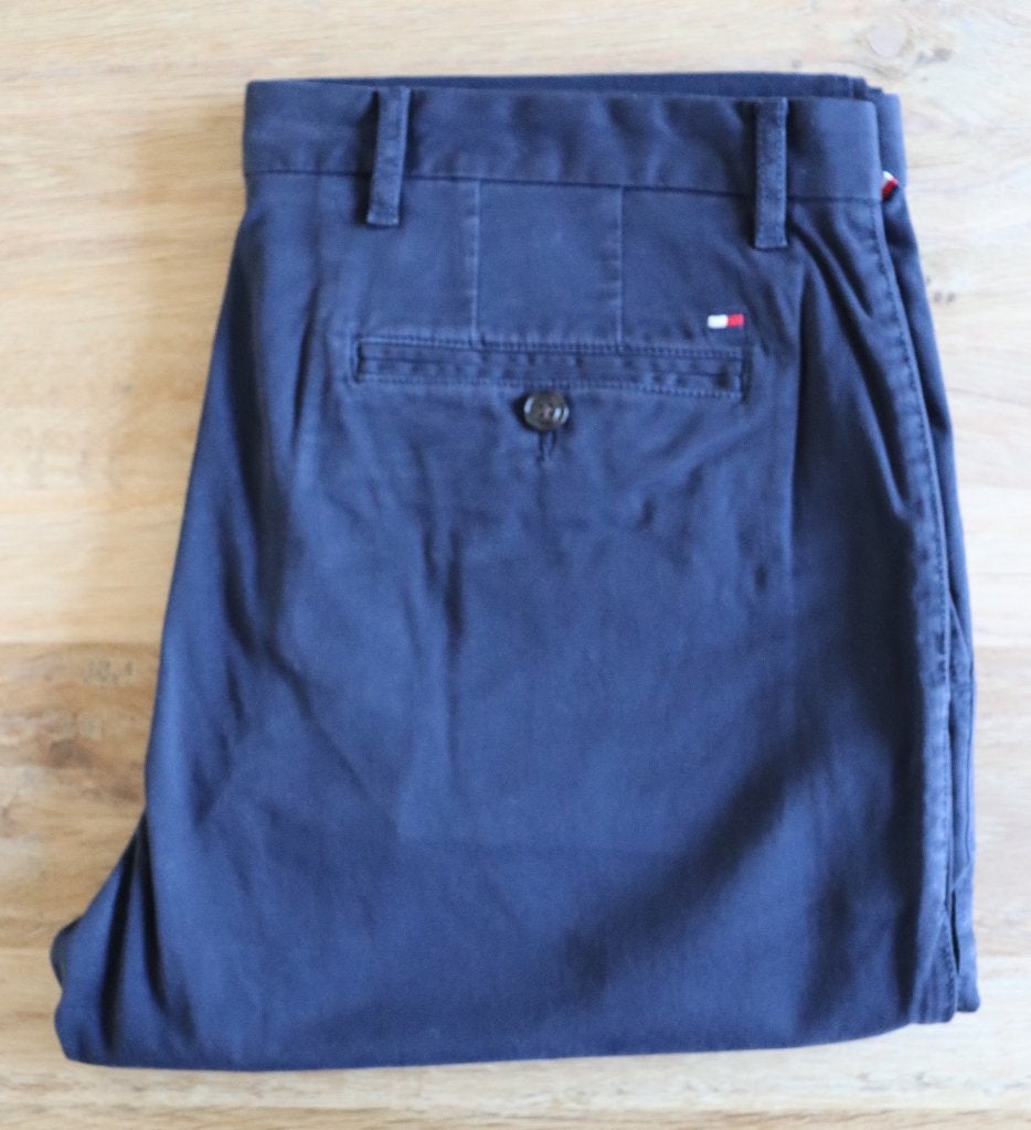 Tommy Hilfiger Chino TH Flex | maat 36 / 30 | blauw, Kleding | Heren, Broeken en Pantalons, Maat 52/54 (L), Blauw, Tommy Hilfiger