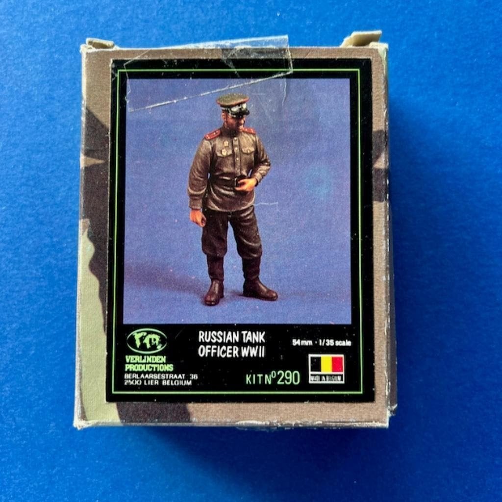 Verlinden	290	Russian Tank Officer WWII	1/35	Vintage, Ophalen of Verzenden, Nieuw, 1:35 tot 1:50