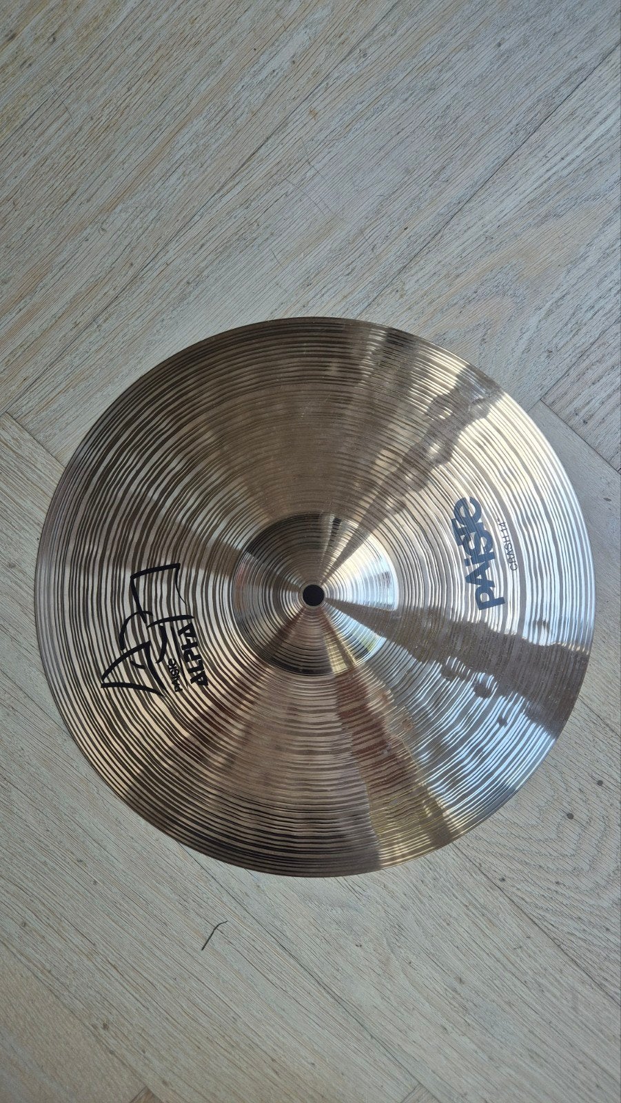 Paiste 14 inch crash Alpha zgan, Ophalen of Verzenden, Zo goed als nieuw, Overige merken