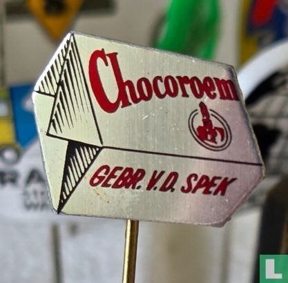 Speldje - Chocoroem Gebr. v.d. Spek [type 1], Ophalen of Verzenden, Zo goed als nieuw, Merk, Speldje of Pin