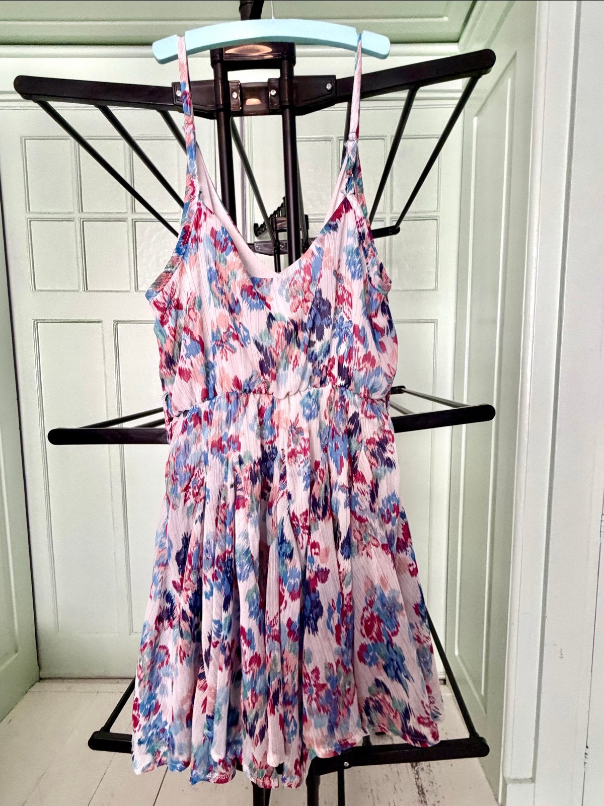 Loavies Bloemen Jurkje/Tuniek S wit roze rood blauw, Wit, Ophalen of Verzenden, Zo goed als nieuw, Maat 36 (S)