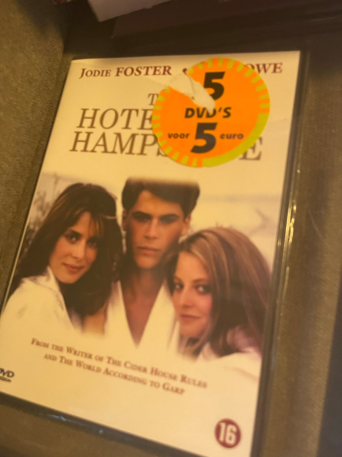 Hotel New Hampshire DVD - Jodie Foster, Rob Lowe, Vanaf 16 jaar, Ophalen of Verzenden, Gebruikt