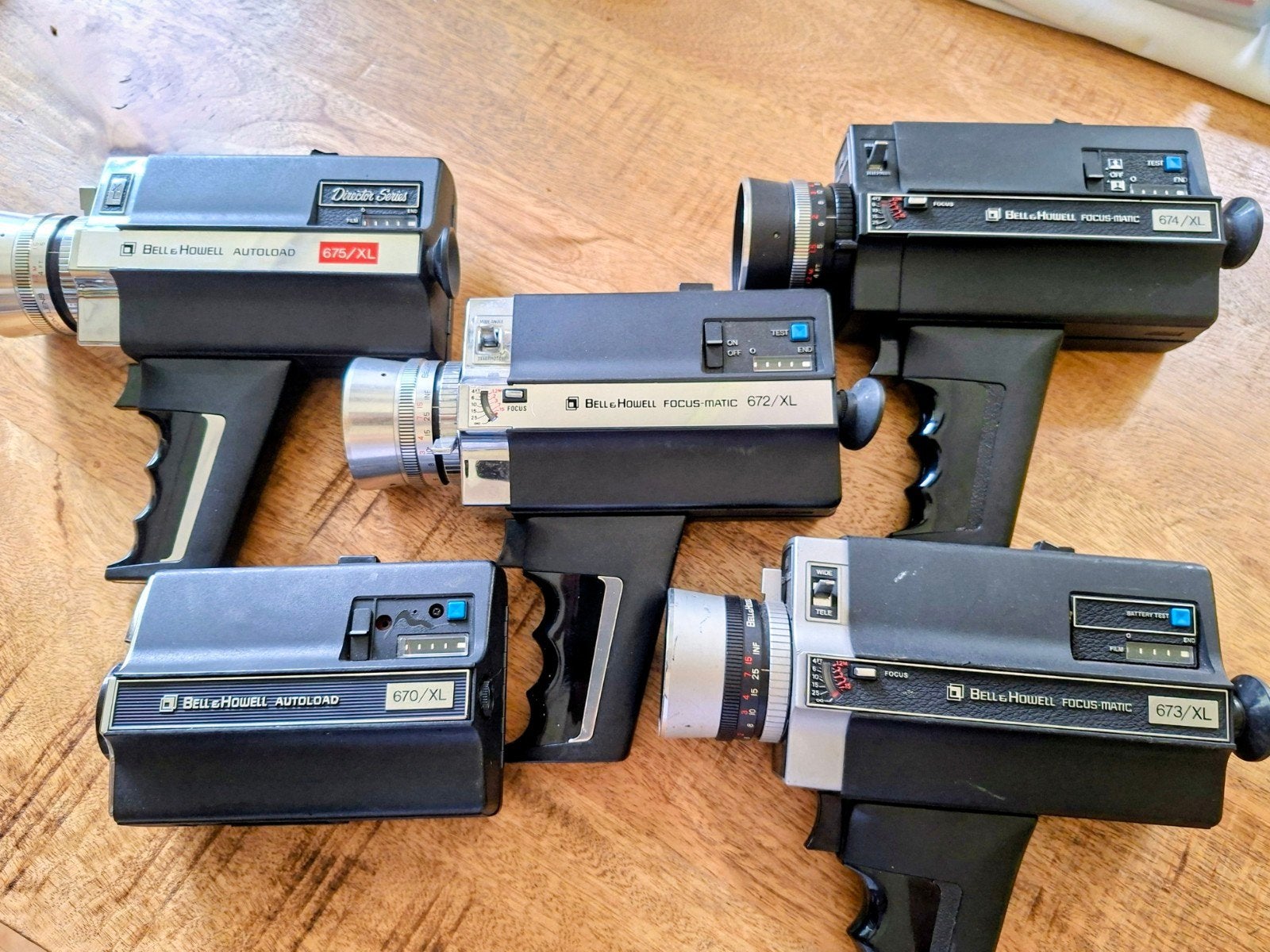 Te koop: 5 Bell & Howell  super 8 filmcamera 's, Ophalen of Verzenden, 8mm film