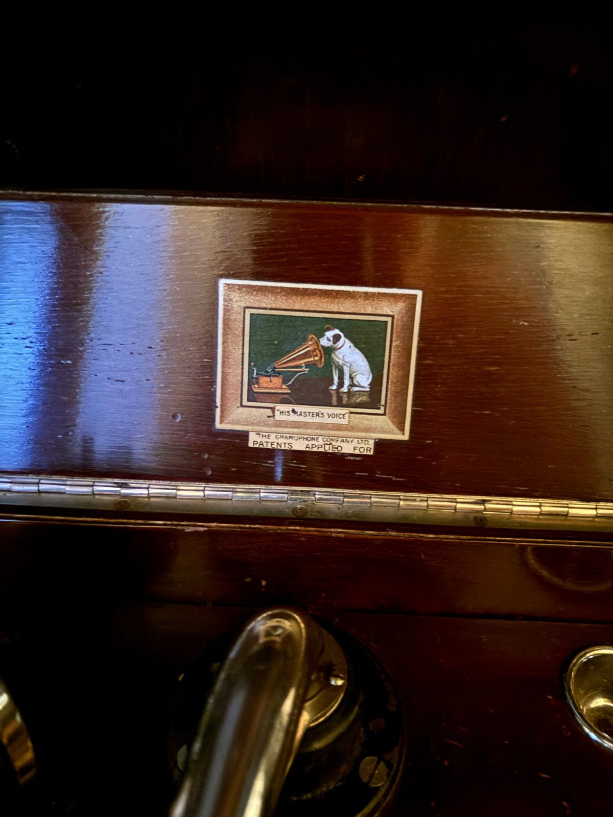 Antieke Grammofoon 'His Master's Voice' - Werkend, Ophalen of Verzenden, Gebruikt, Platenspeler, Overige merken