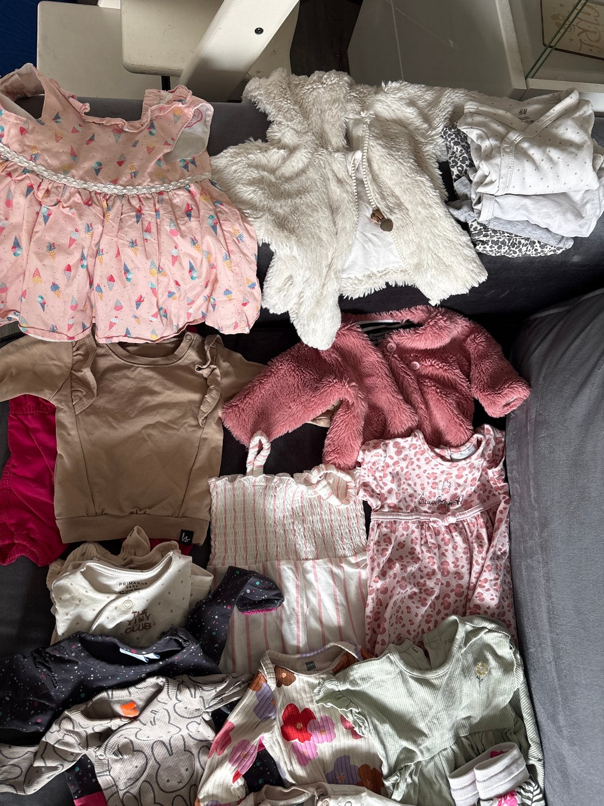 Kledingpakket baby maat 50, 56 en 68, Ophalen, Gebruikt, Maat 50