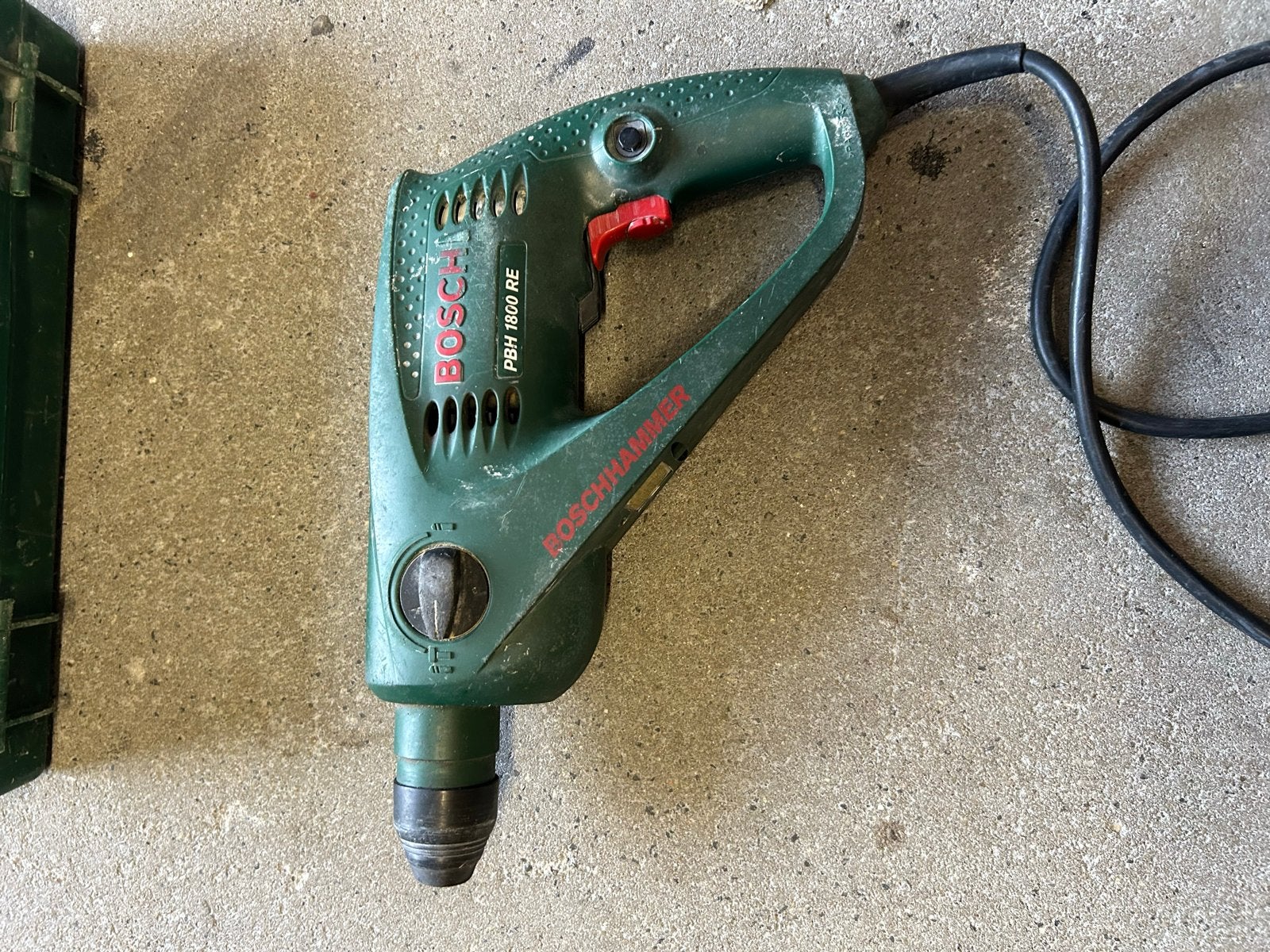 Bosch PBH 1800 RE SDS-plus boorhamer + originele koffer, Ophalen, Boor- en/of Breekhamer, Klopboormechanisme, Gebruikt
