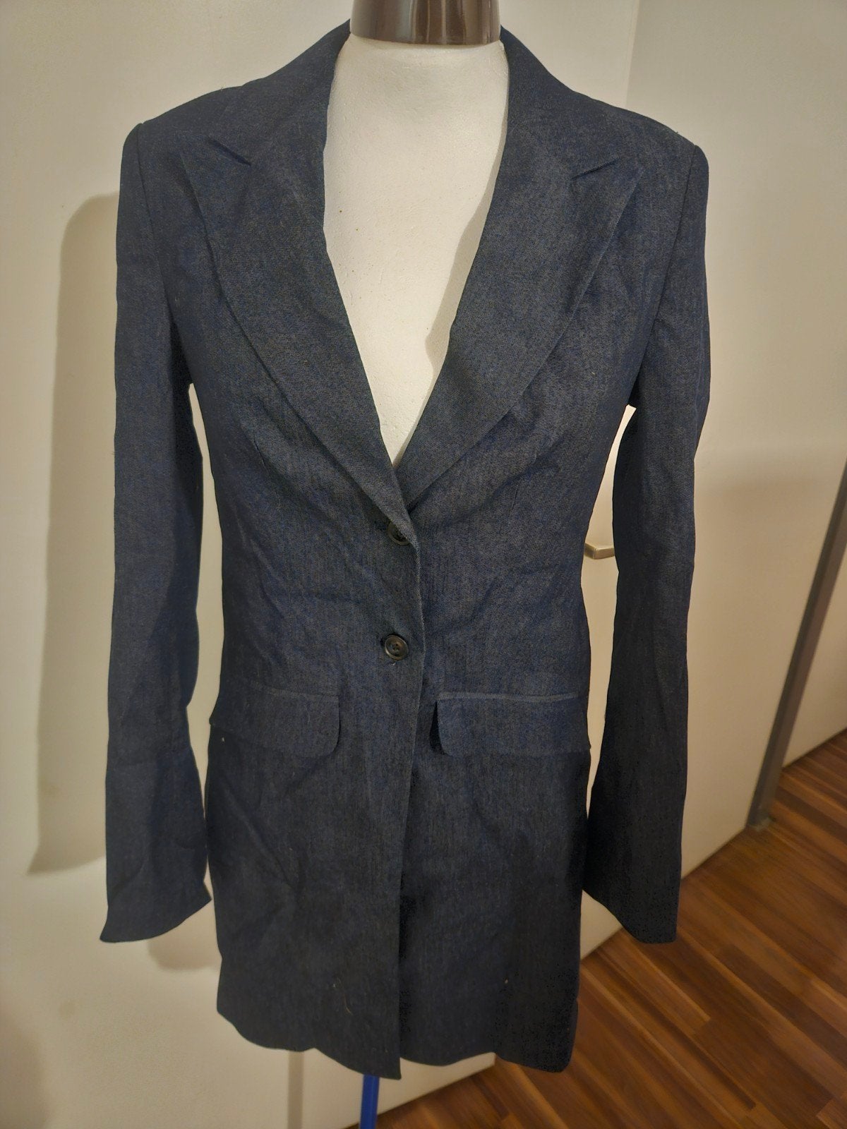 Promiss spijkerjasje/blazer, maat 36 (S), nieuw met kaartje, Promiss, Blauw, Nieuw, Ophalen of Verzenden