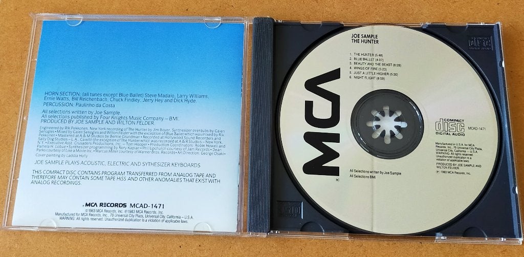 Joe Sample - The Hunter CD 1983/198? USA, Ophalen of Verzenden, Zo goed als nieuw, Jazz
