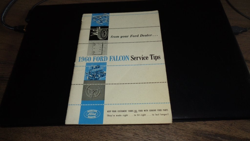 ZELDZAME USA Folder FORD FALCON  1960 (Service Tips), Verzenden, Gelezen, Ford