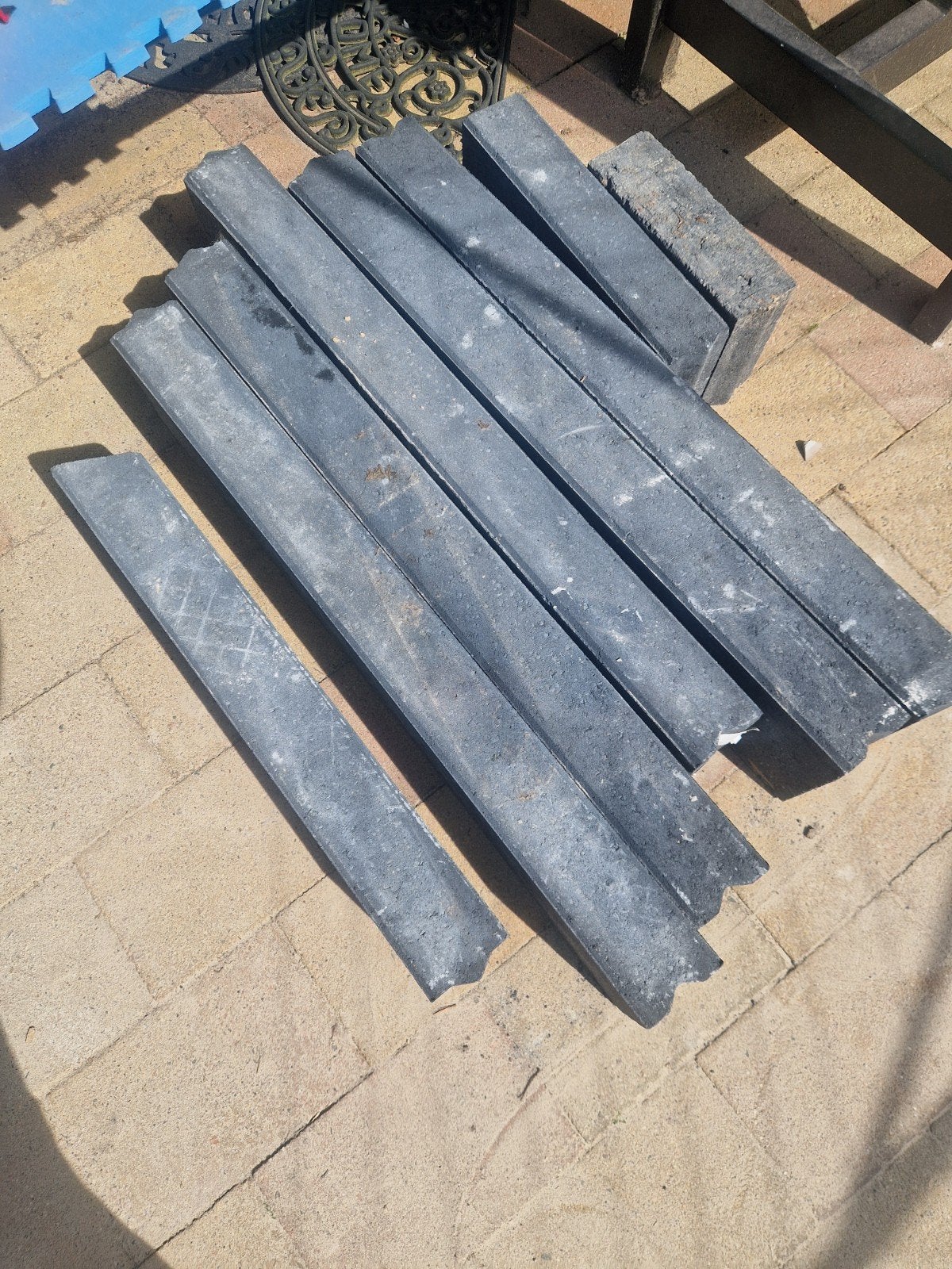 Betonnen opsluitbanden 100x10x10 cm, Ophalen, Overige materialen, Gebruikt, Overige typen