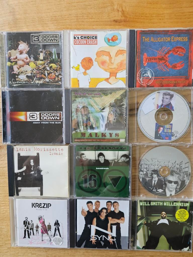 Diverse CD's: Pop, Rock, Jaren '90 en 2000 hits, Ophalen, 1990 - 1999, Gebruikt