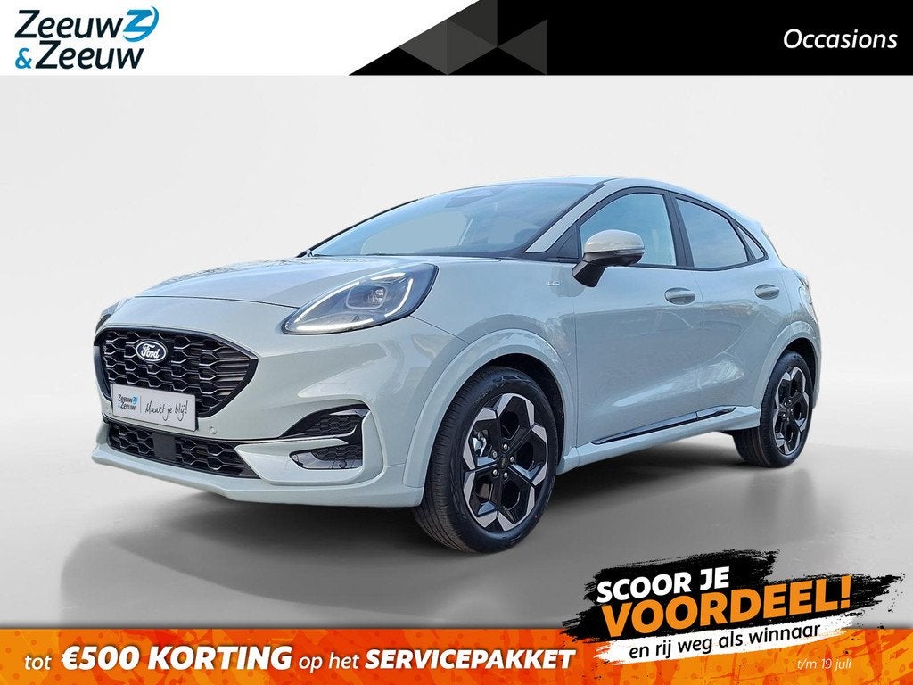 Ford Puma 1.0 EcoBoost Hybrid ST-Line X Automaat | NL Auto |, Auto's, Ford, 12 maanden, Leder en Stof, Origineel Nederlands, Bedrijf