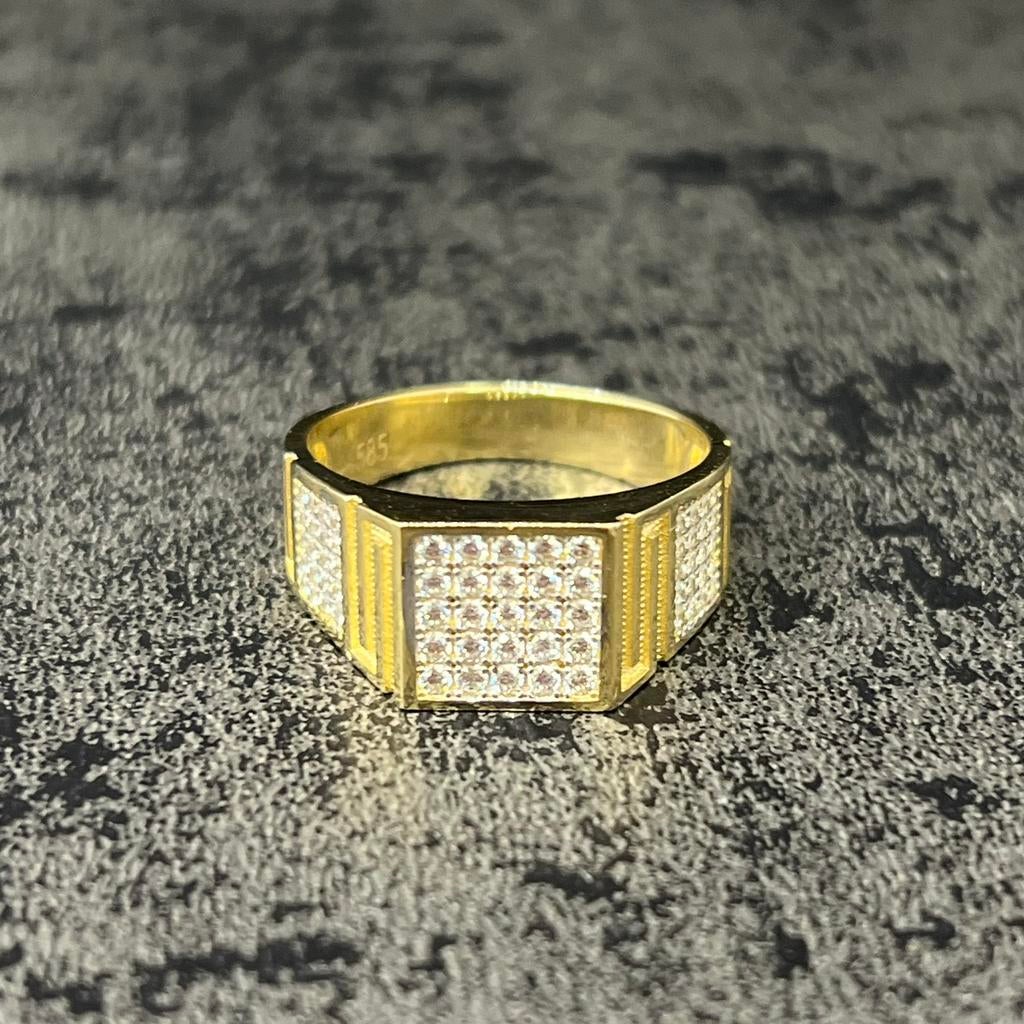 14k gouden ring prachtig model, Ophalen of Verzenden, Nieuw, Goud, Dame