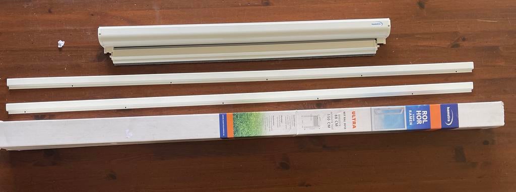 Hamstra rolhor voor ramen, wit RAL 9010, Doe-het-zelf en Verbouw, Deuren en Horren, Ophalen, 80 tot 100 cm, Hordeur, Zo goed als nieuw