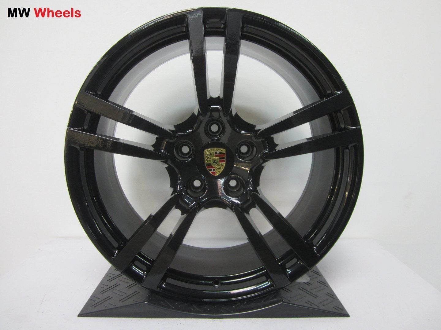 Porsche 21 inch Origineel Cayenne Turbo II velgen zwart, Auto-onderdelen, Banden en Velgen, Velg(en), -, -, Nieuw