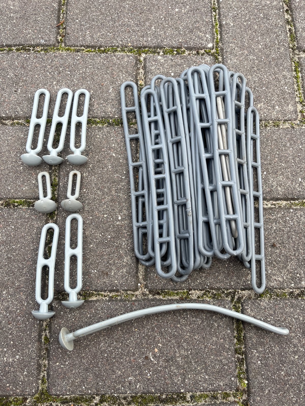 Ladders voor vastzetten voortent of tent - Grote stapel (30x, Ophalen of Verzenden, Gebruikt