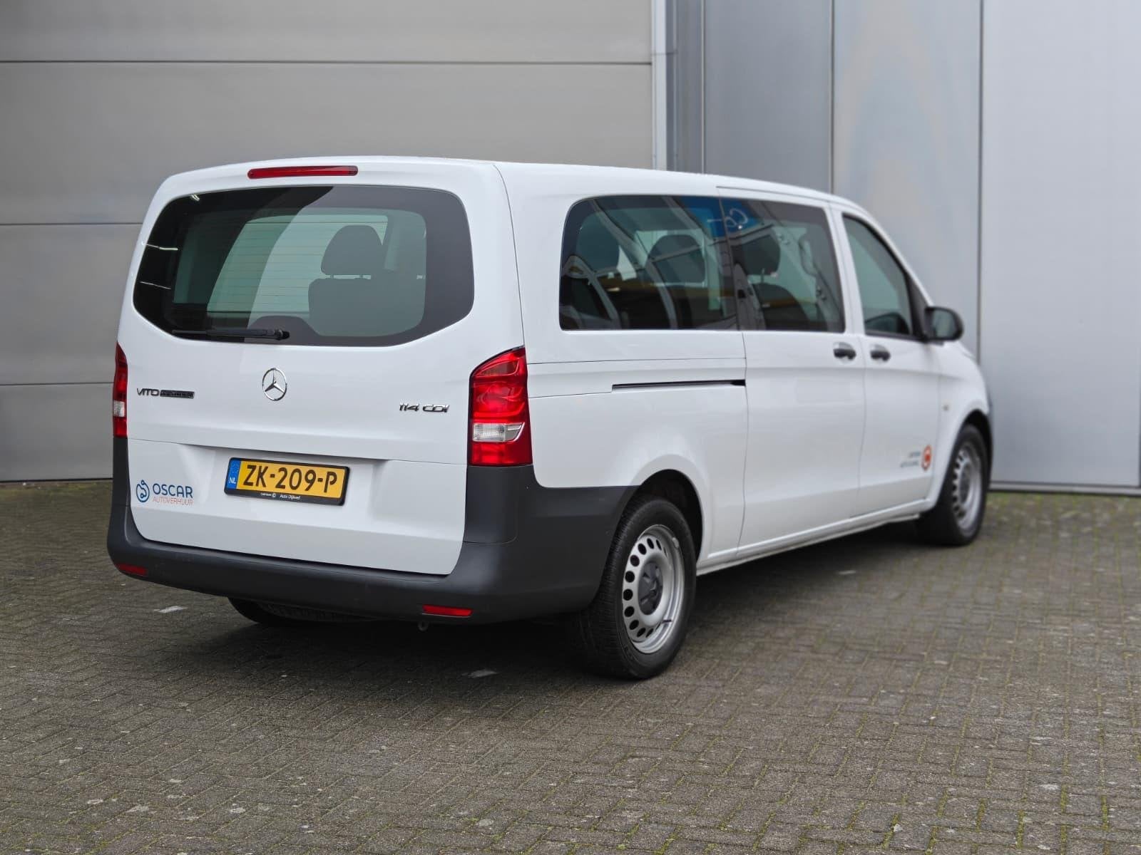 Mercedes-Benz Vito Tourer 114 BlueTEC Pro Extra Lang 8-pers, Auto's, Automaat, Gebruikt, 2000 kg, Wit